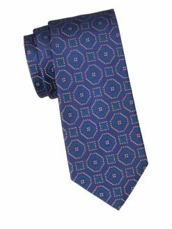 Charvet Large Scale Deco Silk Tie For Men