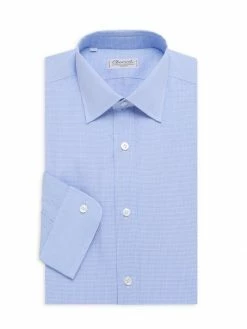 Charvet Solid Poplin Dress Shirt For Men Blue -CHARVET AND GUERLAIN Sales unnamed file 11