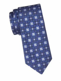 Charvet Large Scale Clover Silk Tie For Men