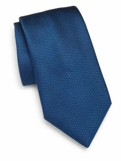 Charvet Micro Pattern Silk Tie For Men