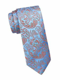 Charvet Paisley Silk Jacquard Tie For Men Red -CHARVET AND GUERLAIN Sales unnamed file 150