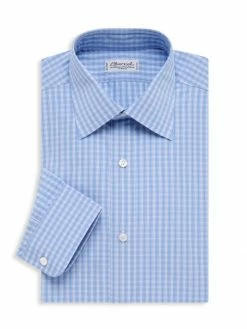 Charvet Small Picnic Plaid Dress Shirt For Men