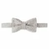 Charvet Large Silk Tonal Bow Tie For Men Black