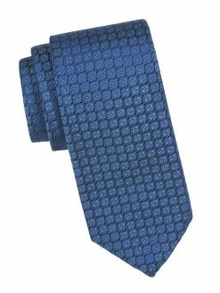 Charvet Neat Diamond Silk Tie For Men Navy -CHARVET AND GUERLAIN Sales unnamed file 169