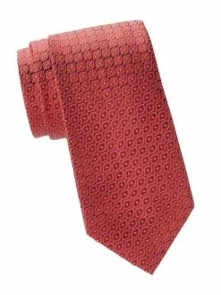 Charvet Neat Diamond Silk Tie For Men Navy -CHARVET AND GUERLAIN Sales unnamed file 170