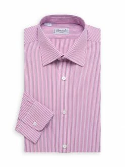 Charvet Bold Contrast Mini Pinstripe Shirt For Men