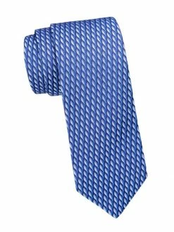 Charvet Neat Contrast Color Brush Silk Tie For Men Red -CHARVET AND GUERLAIN Sales unnamed file 183