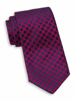 Charvet Neat Diamond Geo Silk Tie For Men