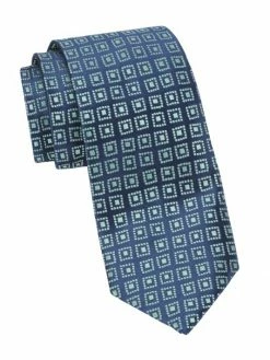 Charvet Geobean Woven Silk Tie For Men