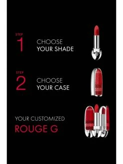 Guerlain Rouge G Fashion-Inspired Luxurious Velvet Lipstick Case Black Velvet -CHARVET AND GUERLAIN Sales unnamed file 300