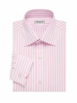 Charvet Barrell Stripe Dress Shirt For Men