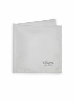 Charvet Silk Pocket Square For Men Ivory