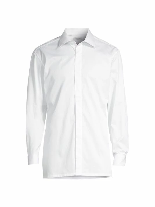 Charvet Hidden Placket Formal Shirt For Men 3 Charvet Hidden Placket Formal Shirt For Men