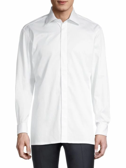 Charvet Hidden Placket Formal Shirt For Men 5 Charvet Hidden Placket Formal Shirt For Men - Image 3