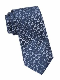 Charvet Leaf Woven Silk Tie For Men